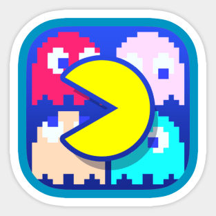 Pac Man Icon Sticker